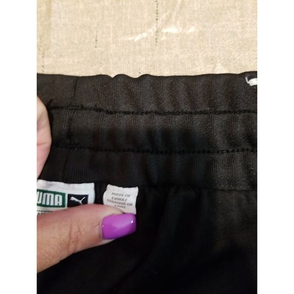 Puma Women's Y2K Black/ Hot Pink Striped Satin Jogger Pants Size XXL - Picture 6 of 11